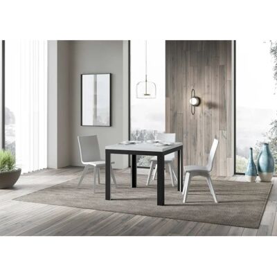 Tavolo Allungabile in Legno di Faggio Bianco ITAMOBY - 90-180cm - Stile Minimalista Moderno Tavolo Allungabile in Legno di Faggio Bianco ITAMOBY - 90-180cm - Stile Minimalista Moderno