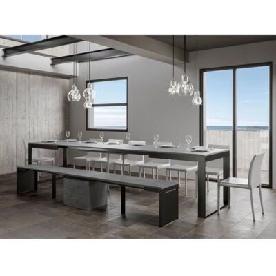 Table Extensible ITAMOBY Tecno Evolution - 180-440cm, 18 Places, Mélamine & Fer - Publicité Table Extensible ITAMOBY Tecno Evolution - 180-440cm, 18 Places, Mélamine & Fer - Publicité