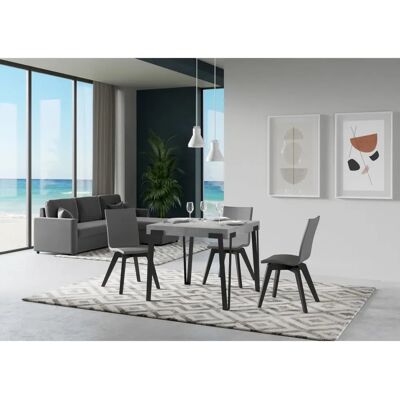 Table Extensible ITAMOBY - 90x90/246 cm, Melamine, Italie - Publicité Table Extensible ITAMOBY - 90x90/246 cm, Melamine, Italie - Publicité
