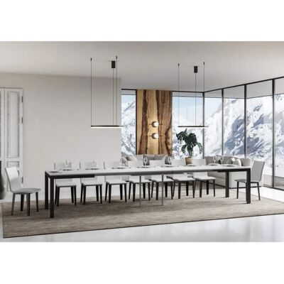 LES TENDANCES Table Rectangulaire Extensible Evy - Table à Manger - Publicité LES TENDANCES Table Rectangulaire Extensible Evy - Table à Manger - Publicité