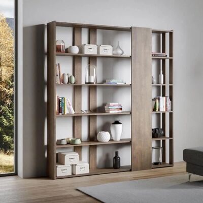 Itamoby Kato D Libreria da Parete, 178x36x204cm, Noce - Libreria Itamoby Kato D Libreria da Parete, 178x36x204cm, Noce - Libreria