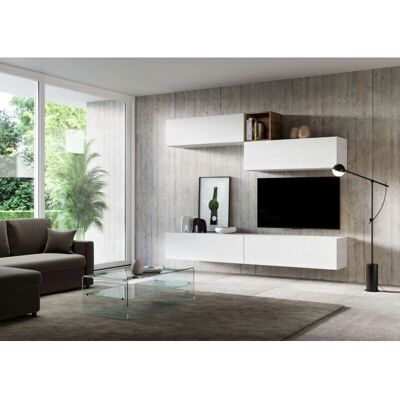 Mueble de pared moderno en fresno blanco - ITAMOBY A01 Mueble de pared moderno en fresno blanco - ITAMOBY A01