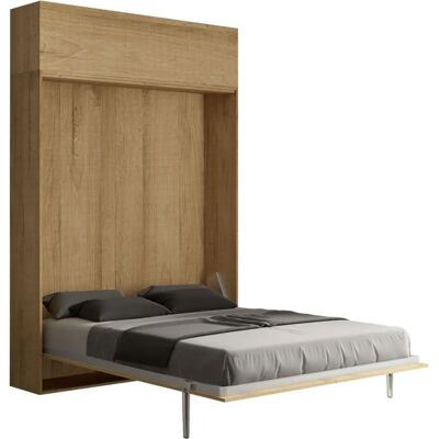 Letto a scomparsa verticale in quercia naturale ITAMOBY Kentaro - Risparmio di spazio Letto a scomparsa verticale in quercia naturale ITAMOBY Kentaro - Risparmio di spazio