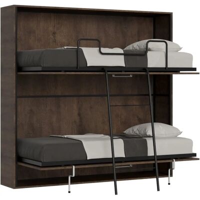 Itamoby Walnuss Horizontal Faltbett - Platzsparend Itamoby Walnuss Horizontal Faltbett - Platzsparend