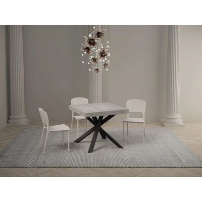 Mesa Extensible Gris de Itamoby - 8 Plazas - Diseño Moderno Italiano Mesa Extensible Gris de Itamoby - 8 Plazas - Diseño Moderno Italiano