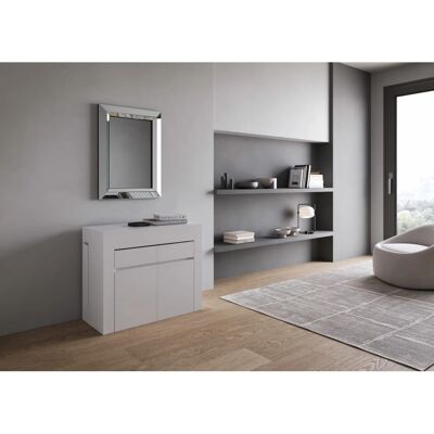 Console extensible ITAMOBY Evolve Blanc 90x42/302 cm avec Bancs - Publicité Console extensible ITAMOBY Evolve Blanc 90x42/302 cm avec Bancs - Publicité