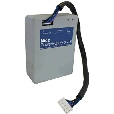 Batterie de secours Nice PS124 - 24V, 4A, 12h autonomie - Publicité Batterie de secours Nice PS124 - 24V, 4A, 12h autonomie - Publicité