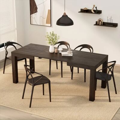Mobili Fiver Tavolo Allungabile First - 120x80cm - Noce Americano Mobili Fiver Tavolo Allungabile First - 120x80cm - Noce Americano