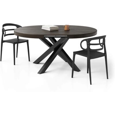 Table ronde extensible Emma - Mobili Fiver - Publicité Table ronde extensible Emma - Mobili Fiver - Publicité