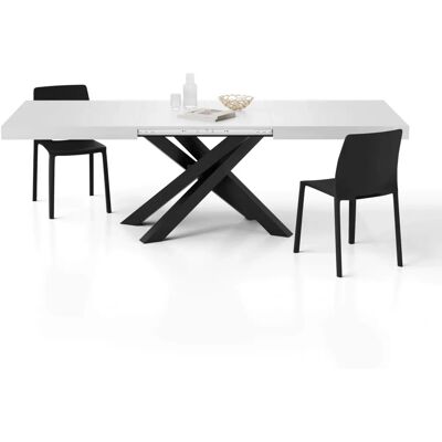 Tavolo Emma Estensibile di Mobili Fiver - Rovere Bianco 160-240cm Tavolo Emma Estensibile di Mobili Fiver - Rovere Bianco 160-240cm
