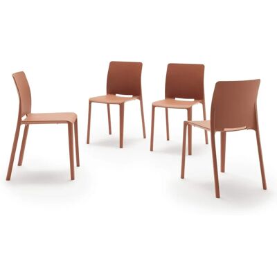 Mobili Fiver Emma Sedia - Terracotta - Supporta 110kg Mobili Fiver Emma Sedia - Terracotta - Supporta 110kg