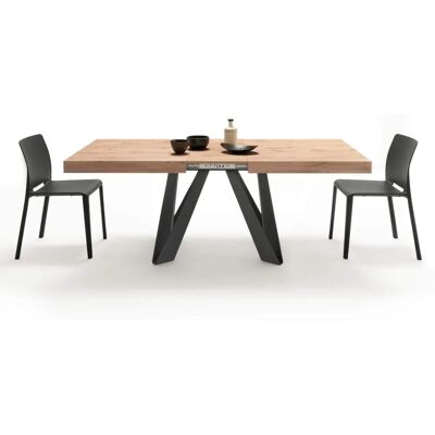 Table Extensible Romina de Mobili Fiver - Chêne Rustique - Capacité 10 - Publicité Table Extensible Romina de Mobili Fiver - Chêne Rustique - Capacité 10 - Publicité
