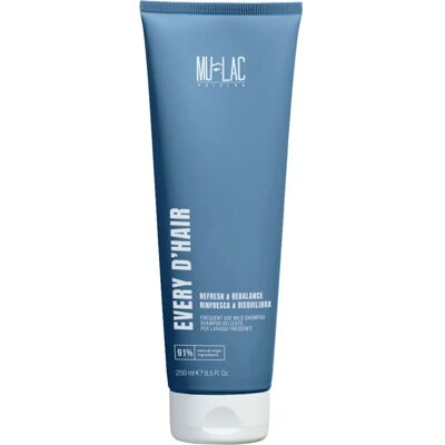 Mulac Every D'Hair 250 ml Shampoo - Sanft für häufige Anwendungen Mulac Every D'Hair 250 ml Shampoo - Sanft für häufige Anwendungen