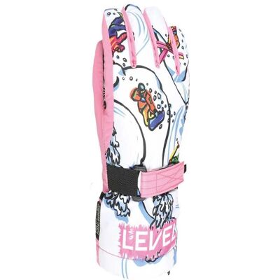 Level Gloves Rose Gant pour enfants imperméable - Gant de ski pour enfants - Publicité Level Gloves Rose Gant pour enfants imperméable - Gant de ski pour enfants - Publicité