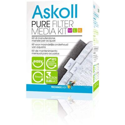 Askoll Reiniger Filterset M-L-XL voor aquarium Askoll Reiniger Filterset M-L-XL voor aquarium