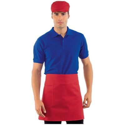 Isacco - 70x46 cm - Rouge - Poches - Apron - Publicité Isacco - 70x46 cm - Rouge - Poches - Apron - Publicité