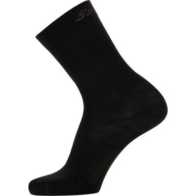Calcetines Ciclista Santini Medium - Negro - Calcetines Calcetines Ciclista Santini Medium - Negro - Calcetines