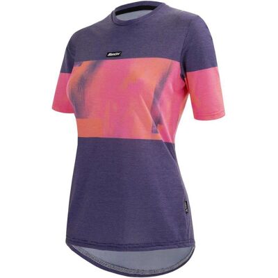 Maglietta Indoor Santini Forza Viola Arancione - Abbigliamento Ciclistico Maglietta Indoor Santini Forza Viola Arancione - Abbigliamento Ciclistico