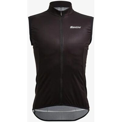 Gilet antivento Santini Nebula - Taglio Classico - Nero Gilet antivento Santini Nebula - Taglio Classico - Nero