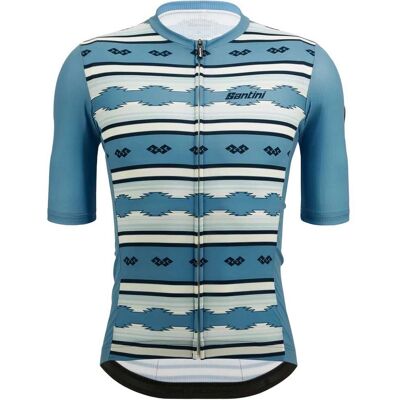 Jersey de manga corta Pendelton de Santini - Gravel Jersey de manga corta Pendelton de Santini - Gravel