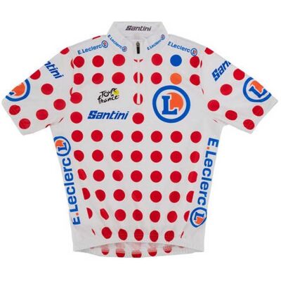 Santini Maillot montagne XL - Tour de France - Publicité Santini Maillot montagne XL - Tour de France - Publicité