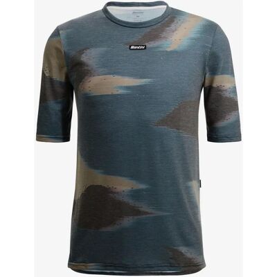 Santini WATT INDOOR TRAINING TECH - Maglietta da allenamento - Uomo - verde militare Santini WATT INDOOR TRAINING TECH - Maglietta da allenamento - Uomo - verde militare