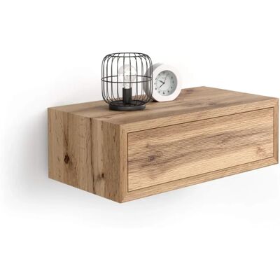 Mobili Fiver Riccardo Table de chevet suspendue en bois rustique - Table de chevet - Publicité Mobili Fiver Riccardo Table de chevet suspendue en bois rustique - Table de chevet - Publicité