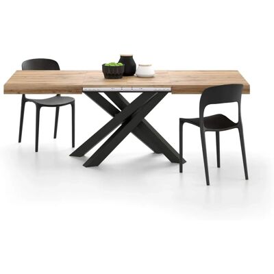 Mobili Fiver Table Extensible Emma - Bois Rustique - 140-220cm - Publicité Mobili Fiver Table Extensible Emma - Bois Rustique - 140-220cm - Publicité