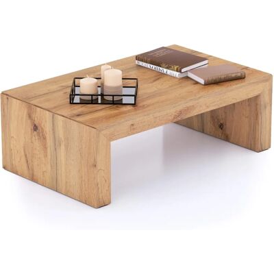 Mobili Fiver Table Basse Angelica Bois Rustique - Center Table - Publicité Mobili Fiver Table Basse Angelica Bois Rustique - Center Table - Publicité