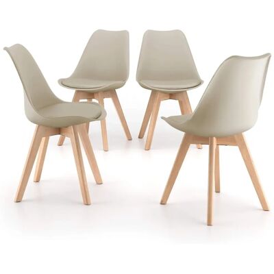 Mobili Fiver Set di 4 Sedie - Stile Scandinavo - Design Minimalista Mobili Fiver Set di 4 Sedie - Stile Scandinavo - Design Minimalista
