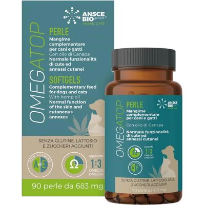 Amicafarmacia OmegaTop Huile de Chanvre Complément pour Chiens & Chats - Softgel - Publicité Amicafarmacia OmegaTop Huile de Chanvre Complément pour Chiens & Chats - Softgel - Publicité