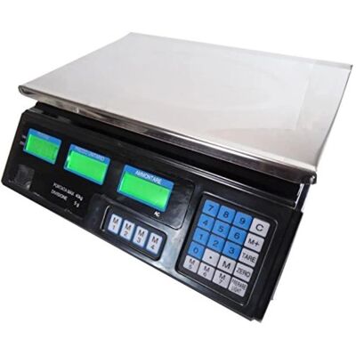 TEMPO DI SALDI Digitale Waage - 40kg, 5g Teilung, Rück-Frontdisplay TEMPO DI SALDI Digitale Waage - 40kg, 5g Teilung, Rück-Frontdisplay