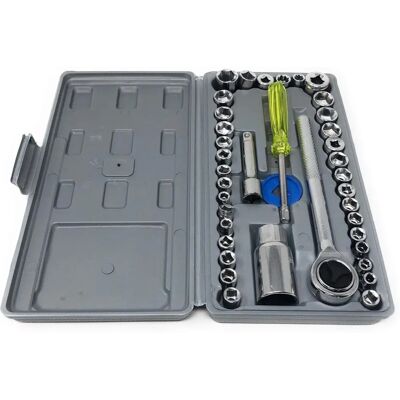 Set de llaves métricas e imperiales en estuche compacto de Tempo di Saldi Set de llaves métricas e imperiales en estuche compacto de Tempo di Saldi