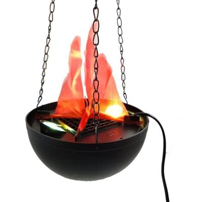 Lampe effet feu TEMPO DI SALDI avec lumières LED rouges et chaîne suspendue - Lampe Lampe effet feu TEMPO DI SALDI avec lumières LED rouges et chaîne suspendue - Lampe