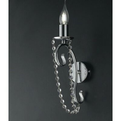 Bonetti Illumina - Applique Moderna in Cromo con Cristalli Bonetti Illumina - Applique Moderna in Cromo con Cristalli