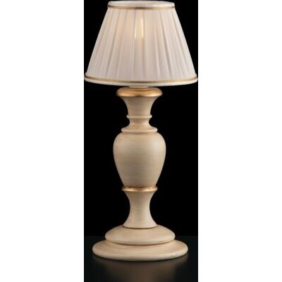 Lámpara de mesa de madera y oro en marfil de Bonetti Fiorenza - Estilo clásico Lámpara de mesa de madera y oro en marfil de Bonetti Fiorenza - Estilo clásico