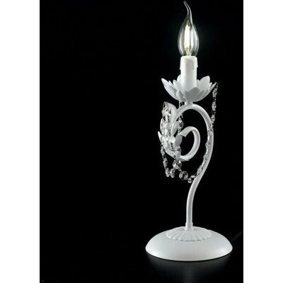 BELIGHT Lumetto Damasco - Lampada da tavolo shabby chic 1 luce - Lampada da tavolo BELIGHT Lumetto Damasco - Lampada da tavolo shabby chic 1 luce - Lampada da tavolo