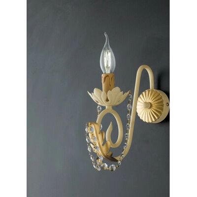 BELIGHT Elfenbein-Gold Vintage Wandlampe - 1 Licht - Wandleuchte BELIGHT Elfenbein-Gold Vintage Wandlampe - 1 Licht - Wandleuchte