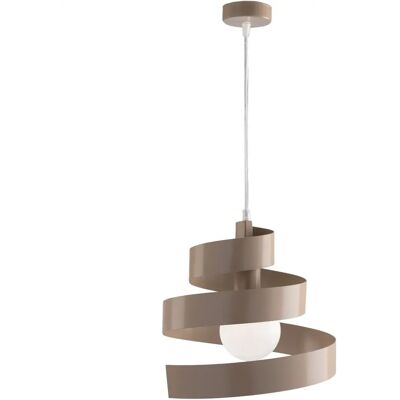 Bonetti Illumina - Lampada a sospensione moderna in ferro Tortora - 30x23cm Bonetti Illumina - Lampada a sospensione moderna in ferro Tortora - 30x23cm