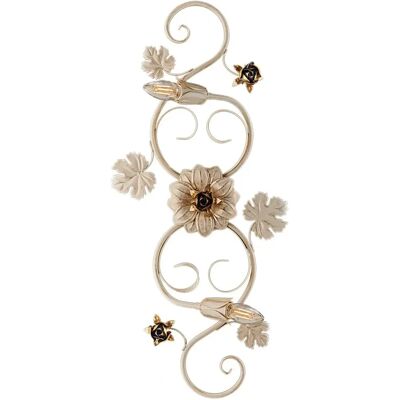 BELIGHT Iris Avorio Oro Rustico Lampada da Soffitto a 2 Luci - Lampada da soffitto BELIGHT Iris Avorio Oro Rustico Lampada da Soffitto a 2 Luci - Lampada da soffitto