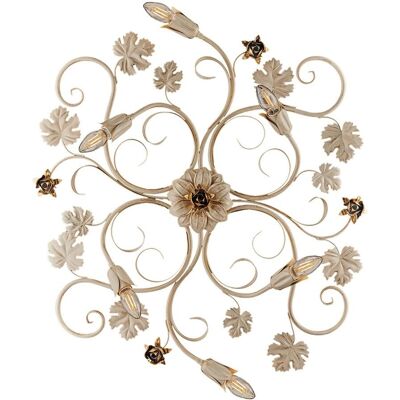 Lámpara de Techo Beige y Oro de 6 Luces - Lámpara de Techo Lámpara de Techo Beige y Oro de 6 Luces - Lámpara de Techo