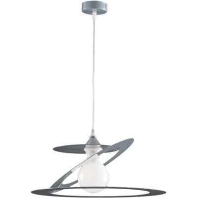 Bonetti Illumina - Lámpara de araña de hierro cortado a láser gris - Luz de techo Bonetti Illumina - Lámpara de araña de hierro cortado a láser gris - Luz de techo