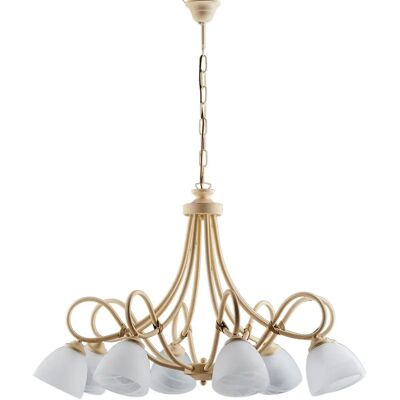 Bonetti Illumina Elfenbein Decapé 8-Licht Kronleuchter - Deckenlampe Bonetti Illumina Elfenbein Decapé 8-Licht Kronleuchter - Deckenlampe
