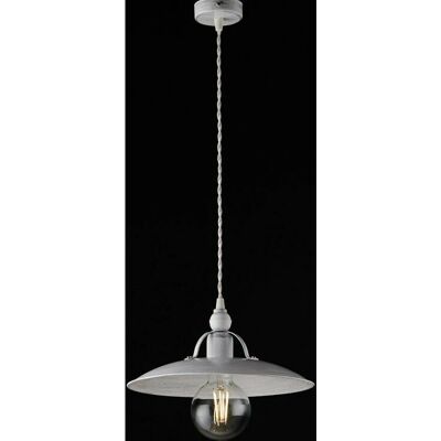 BELIGHT Lámpara Colgante Industrial Plata Blanco - Serie Cantina BELIGHT Lámpara Colgante Industrial Plata Blanco - Serie Cantina