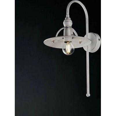 BE LIGHT Lámpara de pared industrial blanco plateado - Serie Cantina BE LIGHT Lámpara de pared industrial blanco plateado - Serie Cantina