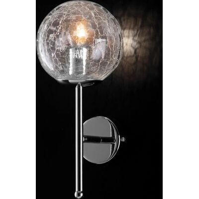Bonetti Illumina Lámpara de Pared - Esfera de Vidrio y Cromo Bonetti Illumina Lámpara de Pared - Esfera de Vidrio y Cromo