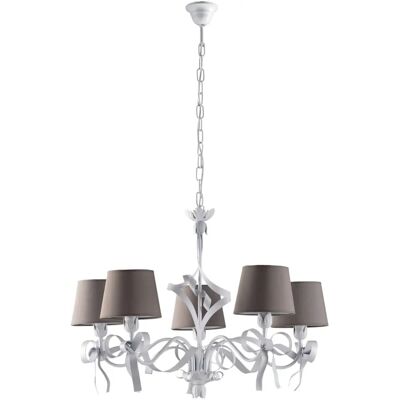 Bonetti Illumina Weiß Shabby Chic 5-Licht Kronleuchter Bonetti Illumina Weiß Shabby Chic 5-Licht Kronleuchter