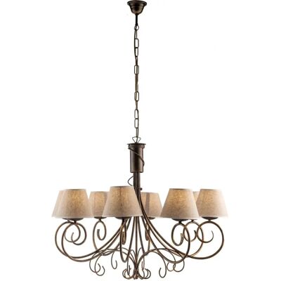 BE LIGHT Rustikaler 8-Licht Schmiedeeisen Kronleuchter - Klassische Innenraumbeleuchtung BE LIGHT Rustikaler 8-Licht Schmiedeeisen Kronleuchter - Klassische Innenraumbeleuchtung