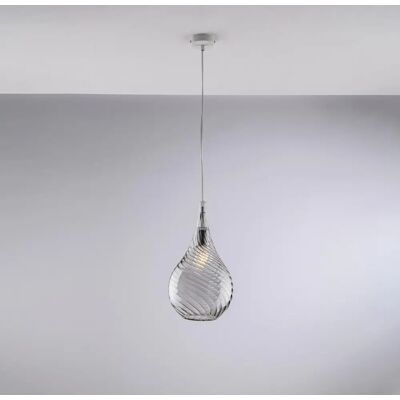 Bonetti Illumina - Lámpara colgante - Vidrio Pyrex esmerilado - Gris - 1 Luz Bonetti Illumina - Lámpara colgante - Vidrio Pyrex esmerilado - Gris - 1 Luz