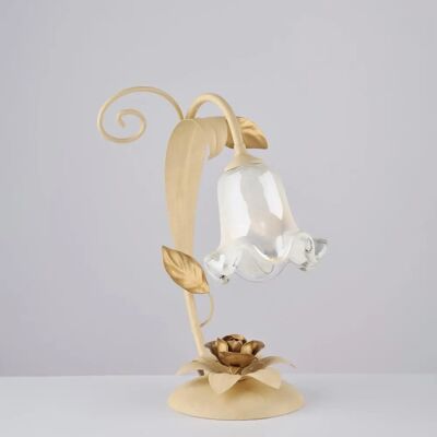 Lámpara de Mesa Rústica en Marfil Bonetti Illumina - Arte Povera E14 Lámpara de Mesa Rústica en Marfil Bonetti Illumina - Arte Povera E14